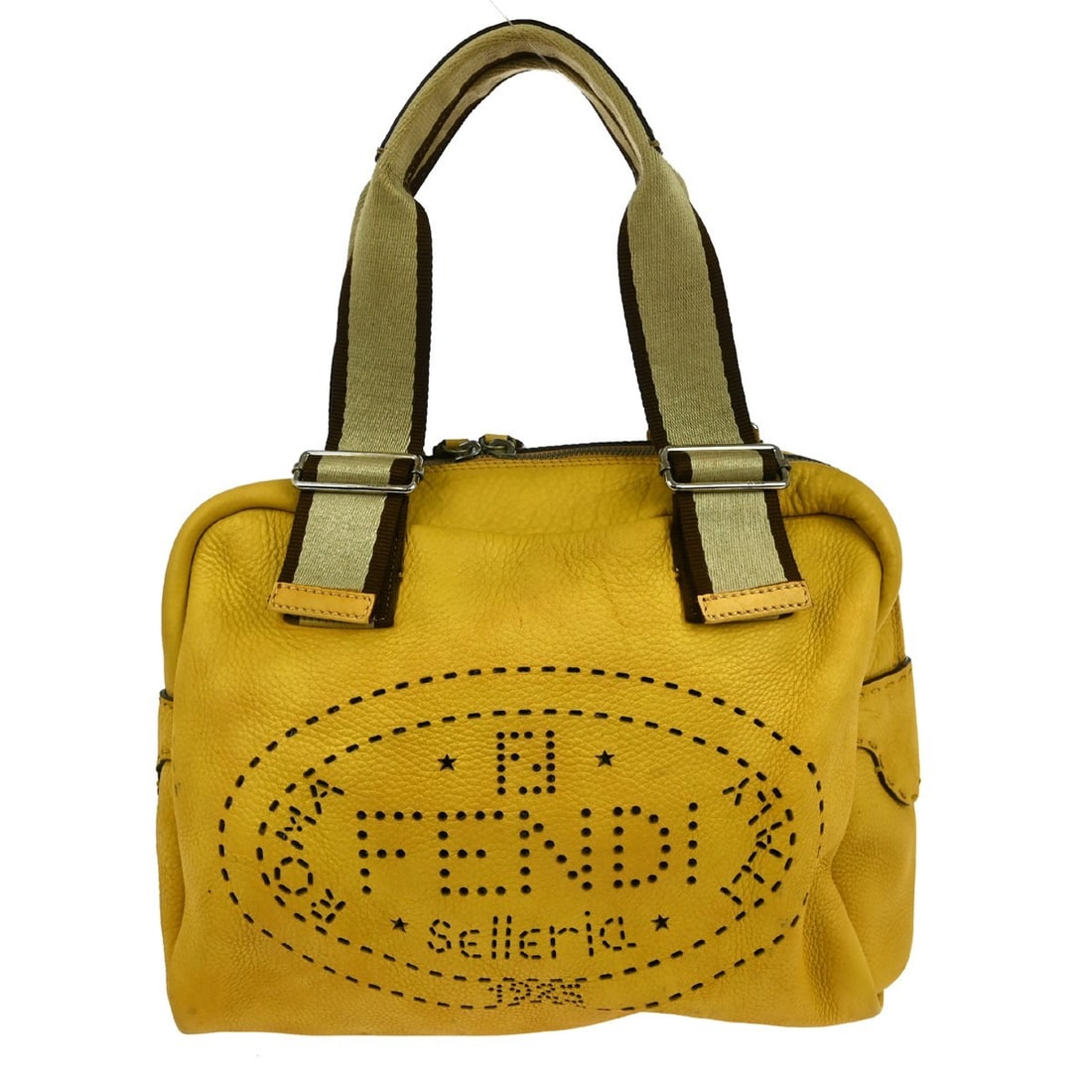 Fendi 2415-8BL.093-VWP-078 Beige Leather Tote with Double Handles (1 of 9)