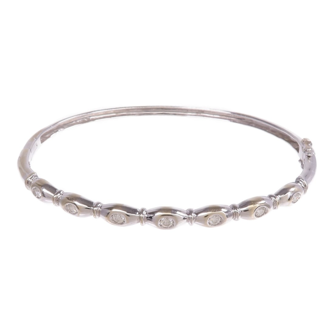 Diamond White Gold Bracelet JEWELRY 18K (1 of 9)