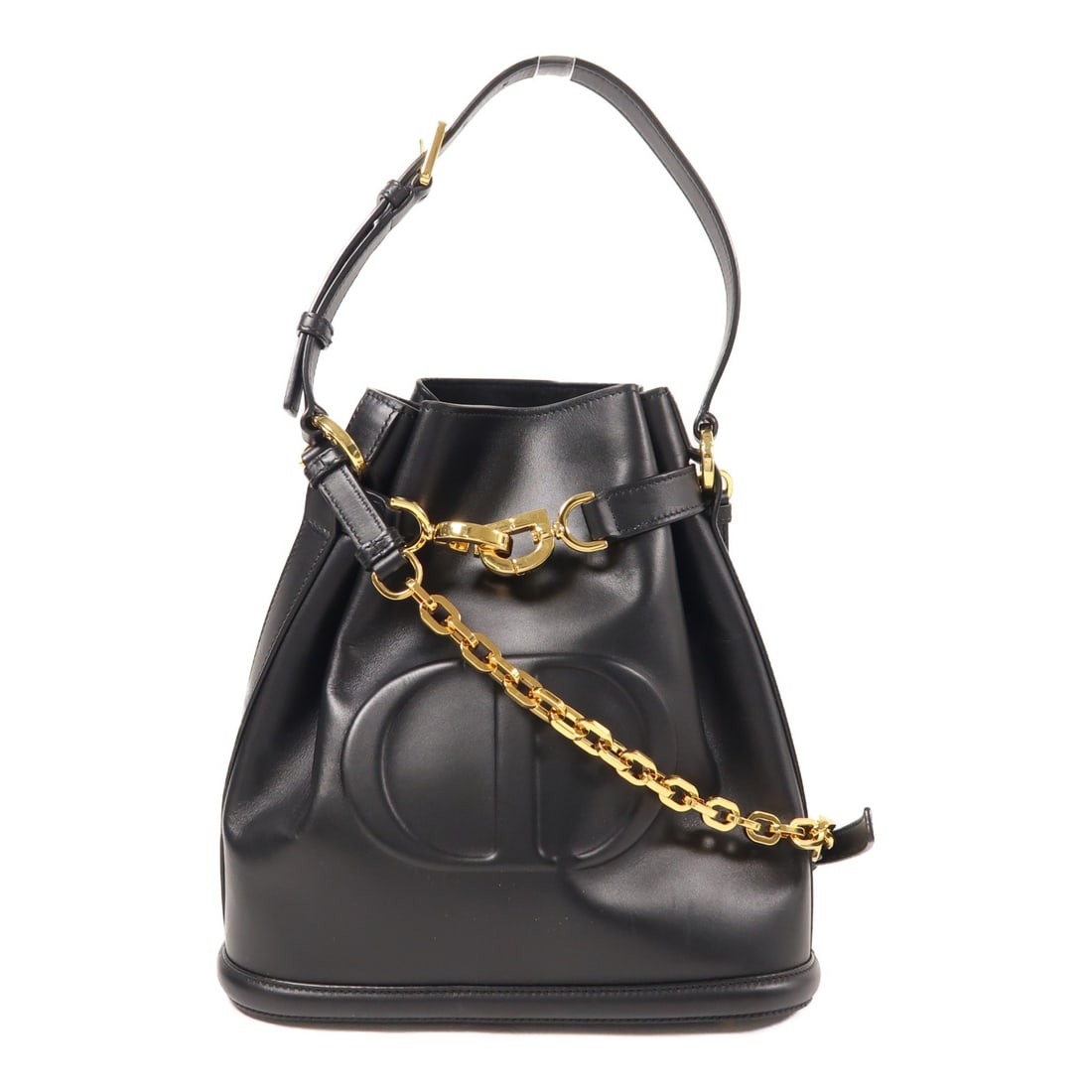 Christian Dior C'est Dior 2 Way Bag M2271UBHA Black Calfskin GHW: Christian Dior C'est Dior 2 Way Bag M2271UBHA Black Calfskin GHW Introducing the Christian Dior C'est Dior 2 Way Bag, an elegant accessory crafted from high-quality calfskin leather in a sophisticated