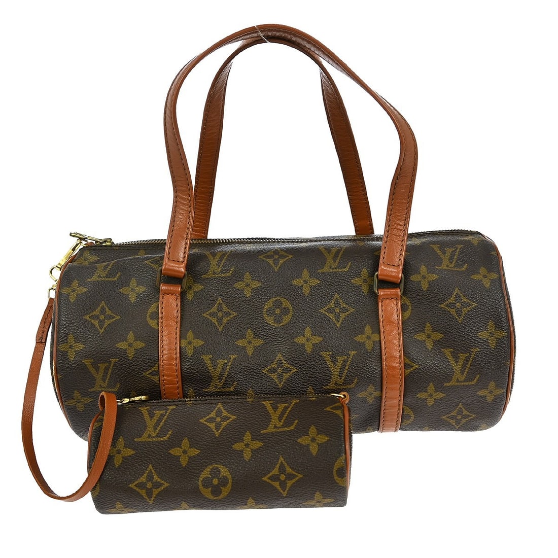 Louis Vuitton Papillon 30 Monogram Canvas Medium Brown Handbag M51365: Louis Vuitton Papillon 30 Monogram Canvas Medium Brown Handbag M51365 This Louis Vuitton Papillon 30 handbag features the classic monogram canvas exterior and brown leather double handles. Designed fo