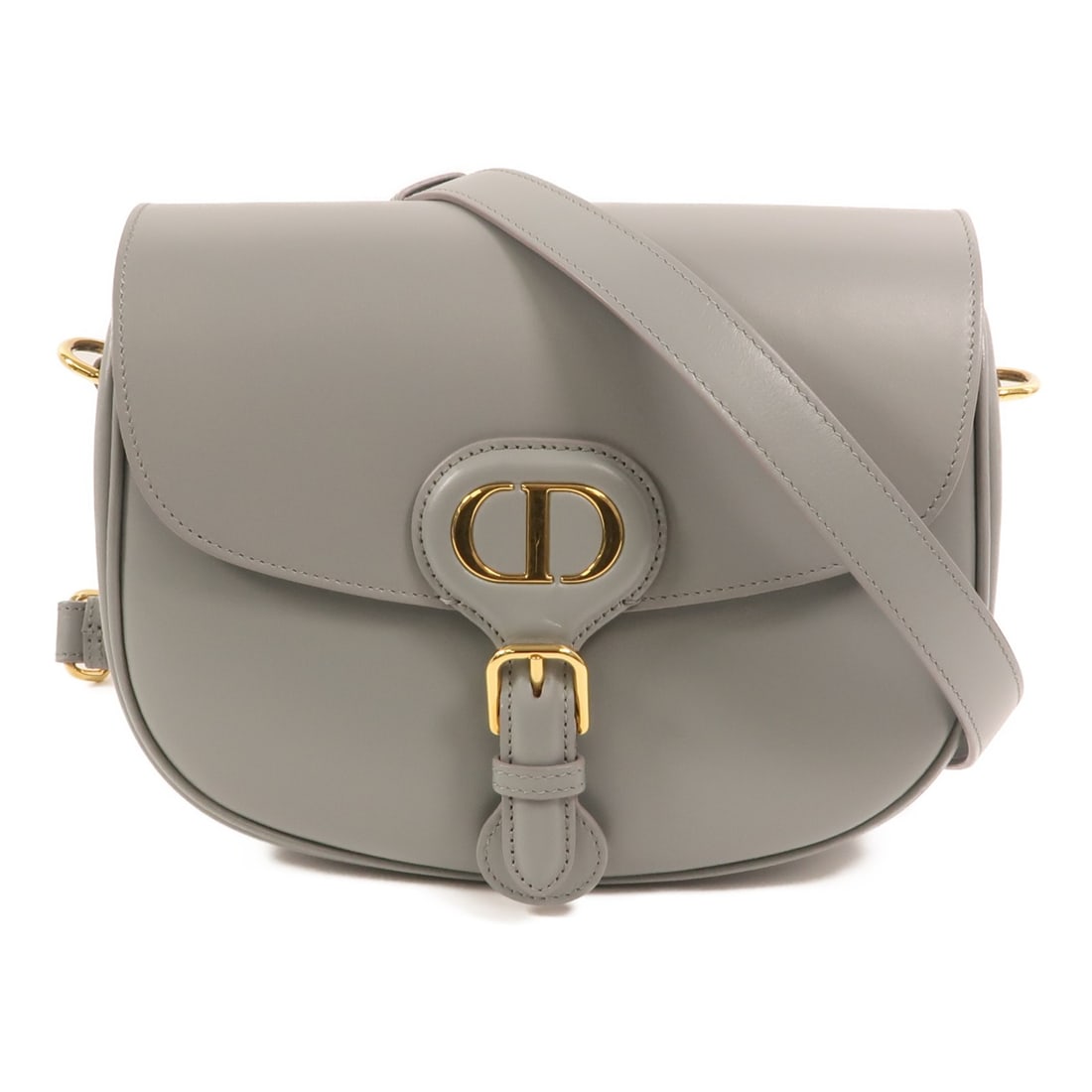 Dior Bobby Medium Gray Calfskin Shoulder Bag with Gold Hardware: Dior Bobby Medium Gray Calfskin Shoulder Bag with Gold Hardware This Christian Dior Bobby medium shoulder bag features gray calfskin leather and gold tone hardware. Designed for women, it offers a cla