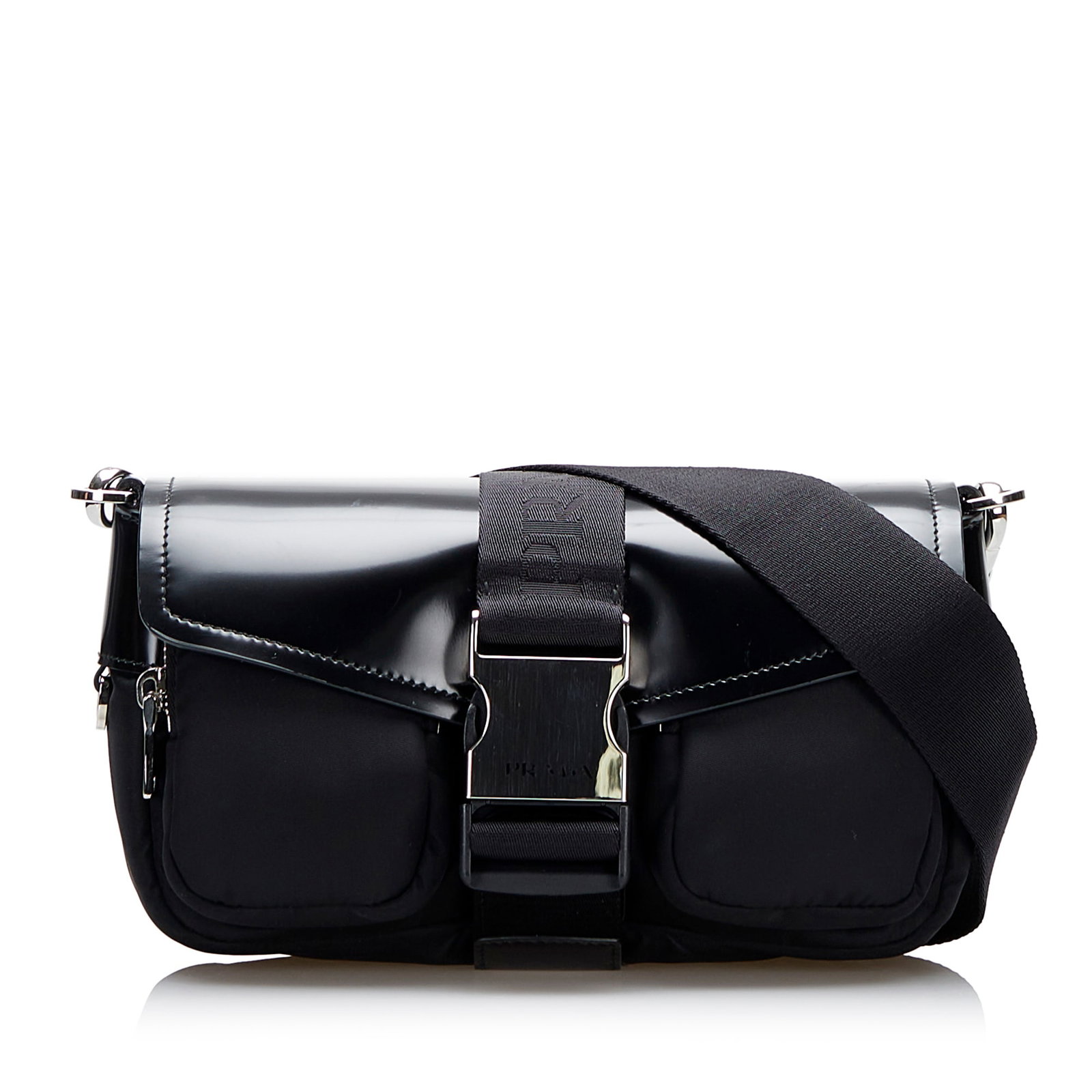 Prada Re-Nylon Spazzolato Pocket Crossbody Bag with Dust Bag: Prada Re-Nylon Spazzolato Pocket Crossbody Bag with Dust Bag The Prada Re-Nylon & Spazzolato Pocket Crossbody is a stylish and functional accessory, crafted with a durable nylon body. It features a de