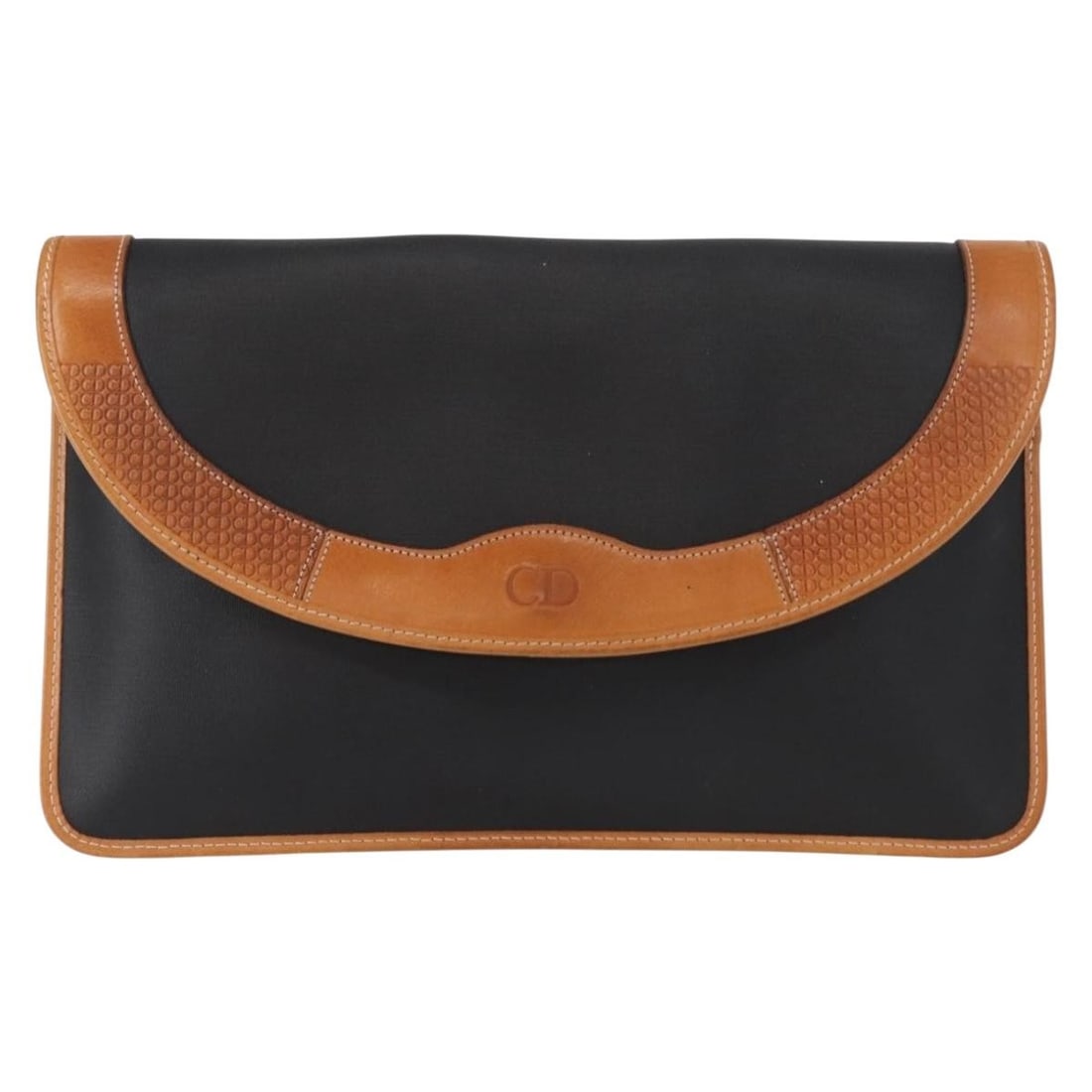 Christian Dior Black Leather Women's Clutch Evening Bag: Christian Dior Black Leather Women's Clutch Evening Bag This Christian Dior clutch bag is crafted from black leather and designed for women. It features metal fittings and offers a spacious interior s