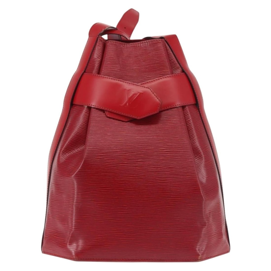 Louis Vuitton Epi Leather Shoulder Bag Vintage Sac d'Epaule Red: Louis Vuitton Epi Leather Shoulder Bag Vintage Sac d'Epaule Red This vintage Louis Vuitton Sac d'Epaule handbag for women features red Epi leather. The shoulder bag is crafted in France and presents a