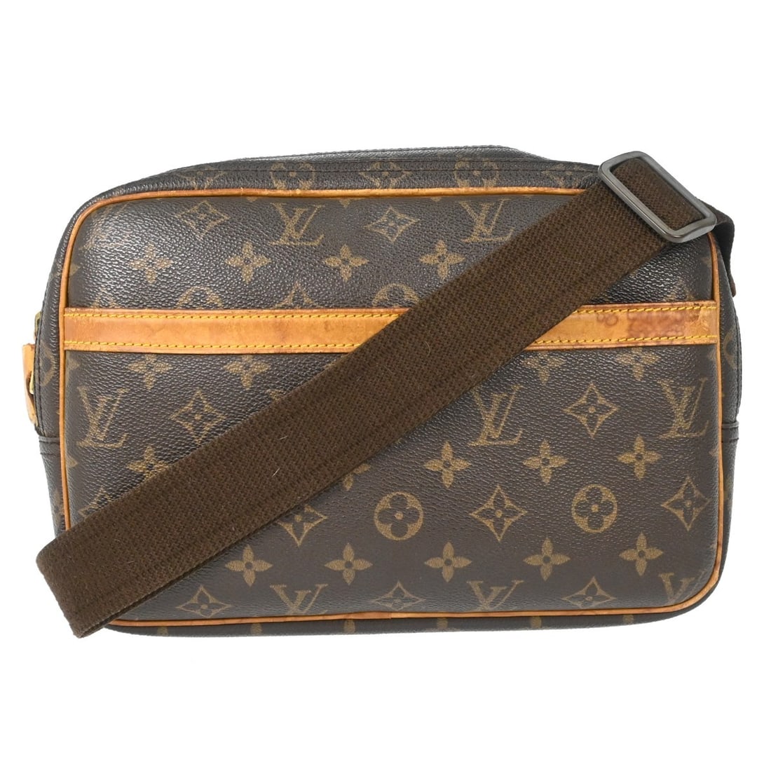 Louis Vuitton Reporter PM Monogram Crossbody Bag M45254: Louis Vuitton Reporter PM Monogram Crossbody Bag M45254 This Louis Vuitton Reporter PM shoulder bag features the iconic monogram canvas with brown leather accents. Designed for everyday use, it offers