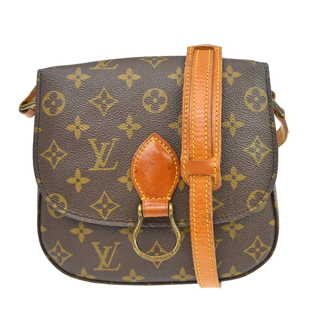 Louis Vuitton Saint Cloud MM Monogram Canvas Medium Shoulder Bag: Louis Vuitton Saint Cloud MM Monogram Canvas Medium Shoulder Bag This Louis Vuitton Saint Cloud MM shoulder bag features the iconic monogram canvas with leather trim and a crossbody strap in beige. De
