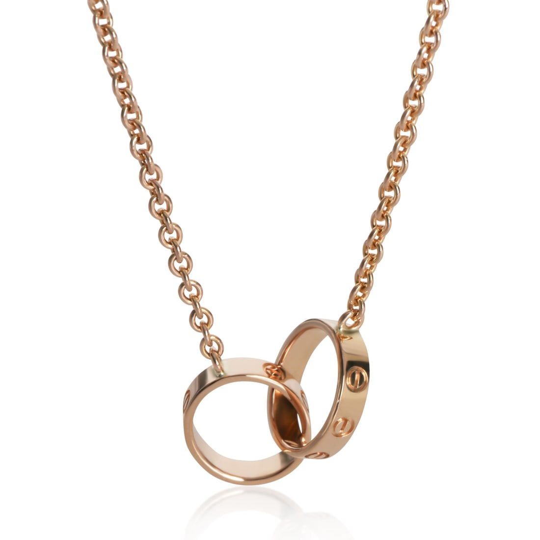 18k Rose Gold Cartier Love Collection Necklace with Box 16 Inch (1 of 4)
