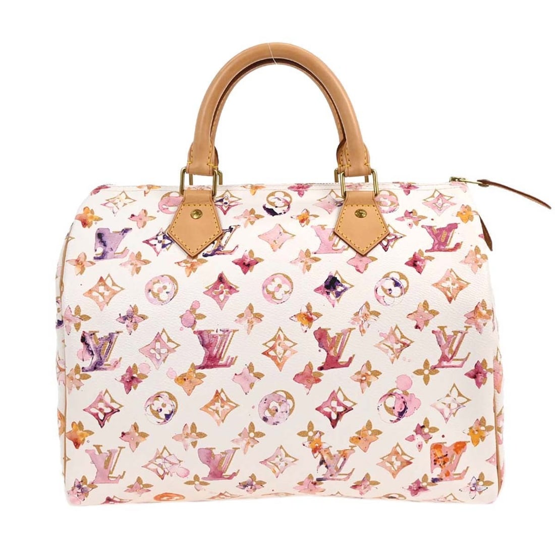 Louis Vuitton Monogram Watercolor Speedy 30 Handbag M95751 Vintage: Louis Vuitton Monogram Watercolor Speedy 30 Handbag M95751 Vintage Introducing the Louis Vuitton Monogram Watercolor Speedy 30 Handbag, a stunning blend of elegance and practicality. This vintage piec