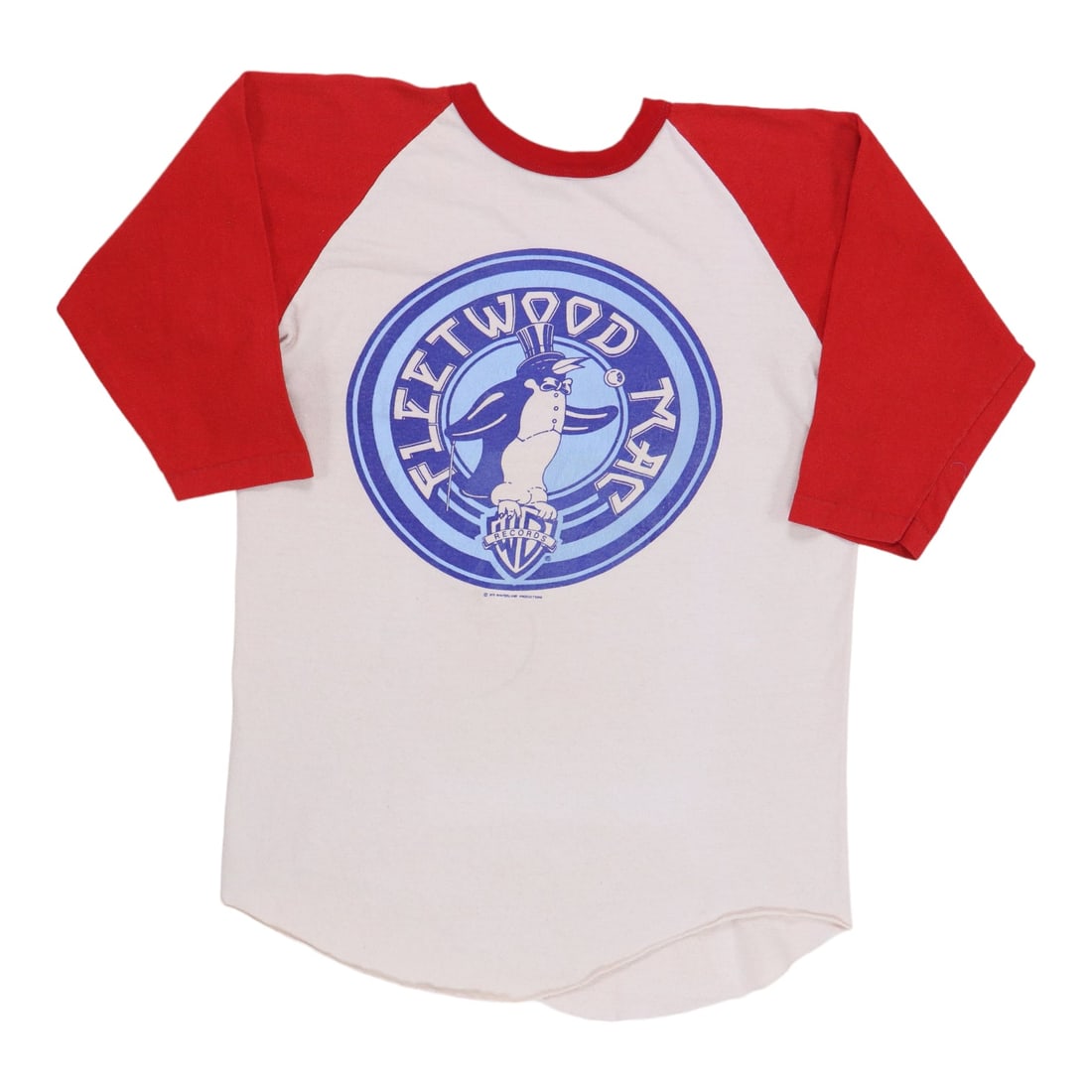 Vintage 1976 Fleetwood Mac Warner Bros Promotional Cotton Jersey Shirt (1 of 6)