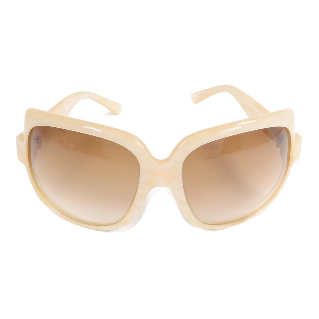 Beige PVC Women's Sunglasses by Christian Dior CD: Beige PVC Women's Sunglasses by Christian Dior CD These Christian Dior sunglasses feature a beige frame crafted from PVC. Designed for women, they showcase a classic style with reasonable wear and tea