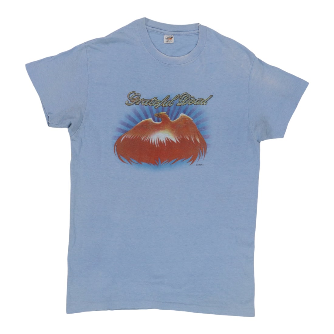 Vintage 1980 Grateful Dead Go To Heaven Blue Cotton Shirt (1 of 5)