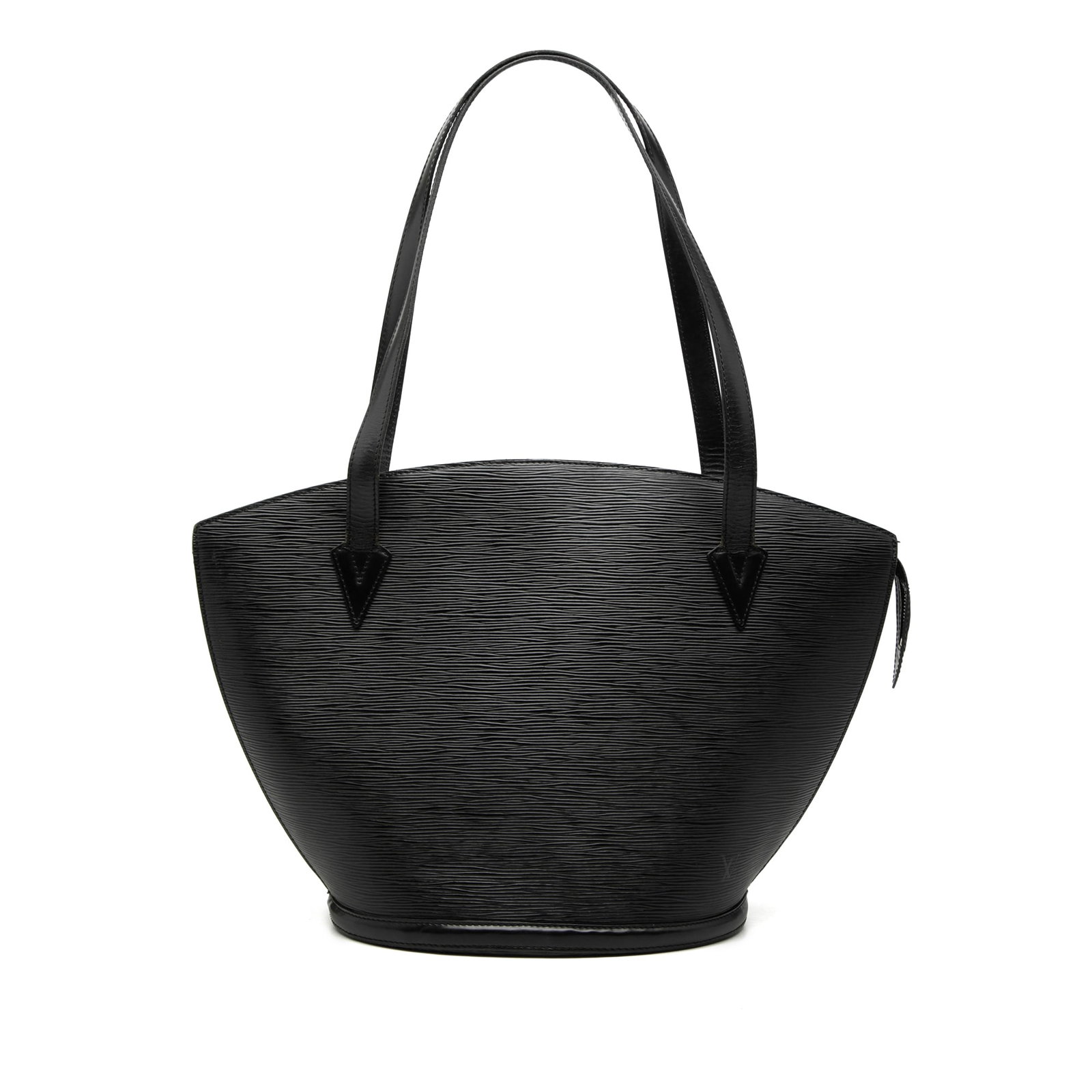 Louis Vuitton Epi Leather Saint Jacques GM Shoulder Bag Black Long Strap: Louis Vuitton Epi Leather Saint Jacques GM Shoulder Bag Black Long Strap This Louis Vuitton Epi Saint Jacques GM Long Strap bag features a black epi leather exterior, flat straps, a top zip closure, a