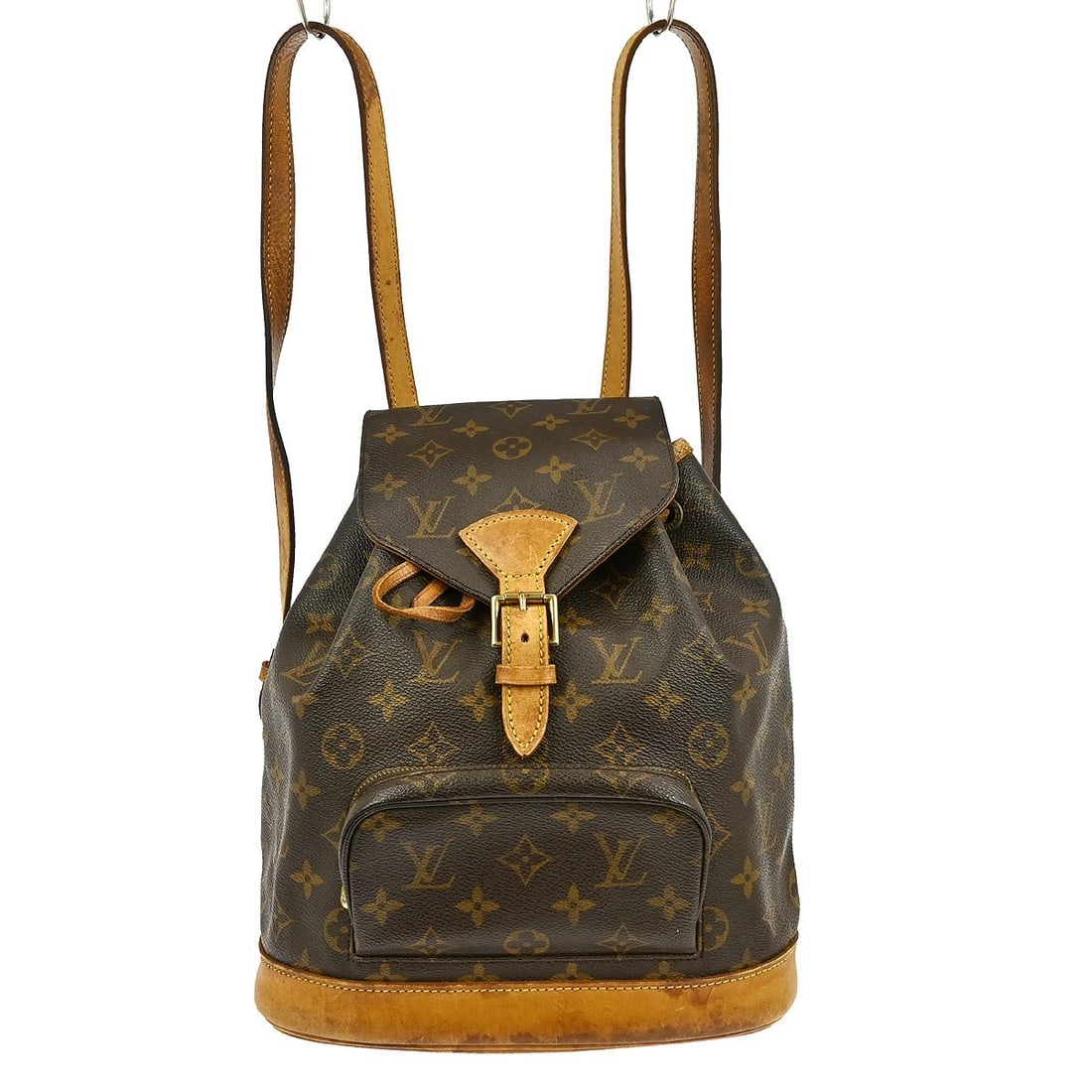 Louis Vuitton Montsouris MM Monogram Canvas Medium Brown Unisex Backpack: Louis Vuitton Montsouris MM Monogram Canvas Medium Brown Unisex Backpack This is a vintage Louis Vuitton Montsouris MM backpack in brown monogram canvas leather. Designed for unisex adults, it feature