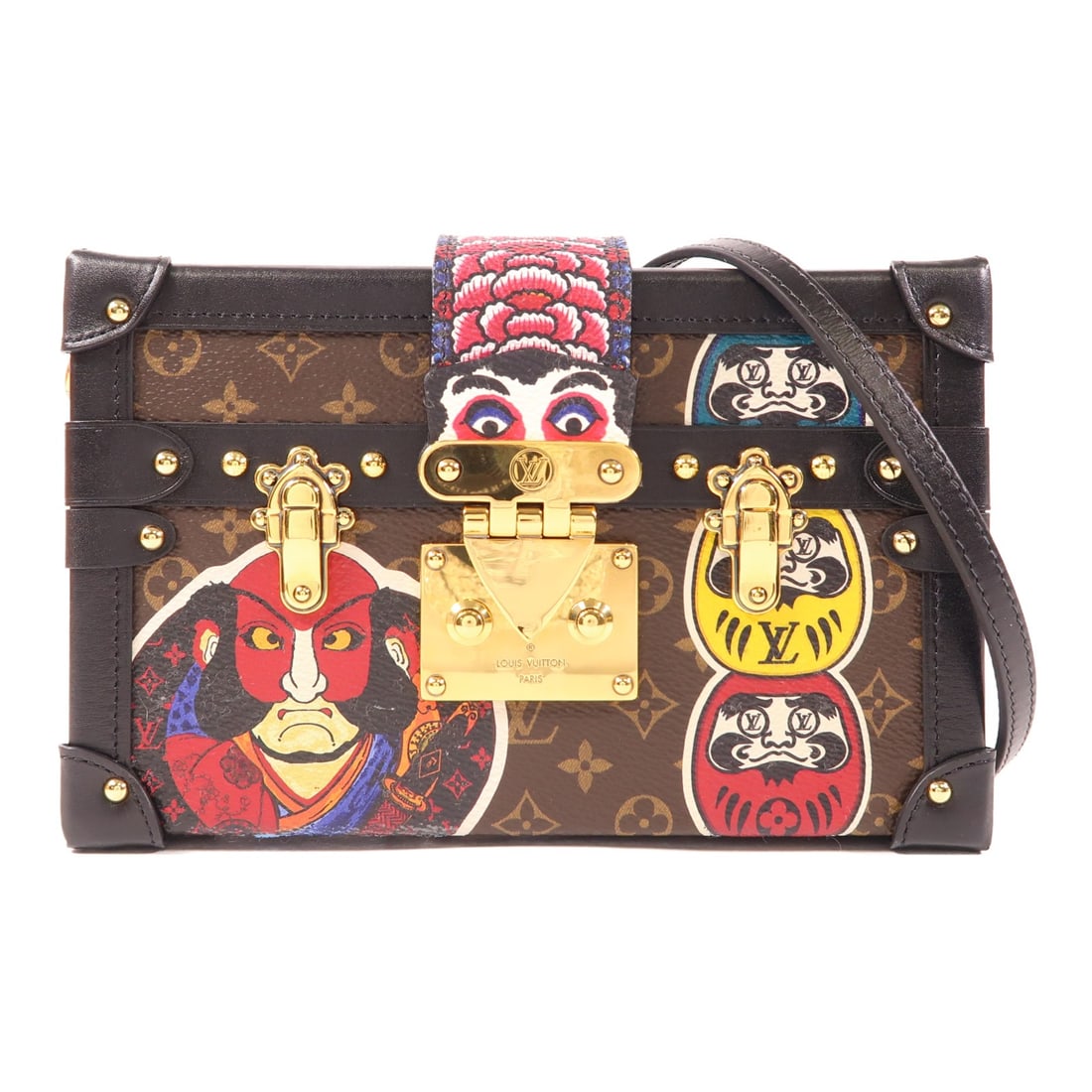 Louis Vuitton Petite Malle Monogram Brown Shoulder Bag GHW: Louis Vuitton Petite Malle Monogram Brown Shoulder Bag GHW This Louis Vuitton Petite Malle shoulder bag features the iconic monogram design in brown PVC coated canvas. The bag is accented with gold-to