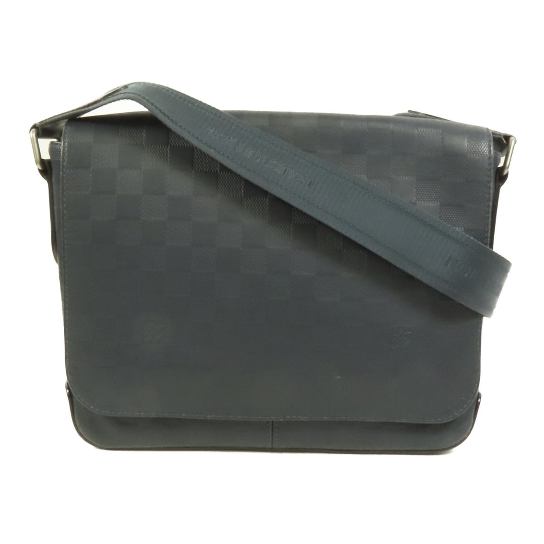 Louis Vuitton District PM Green Damier Infini Calfskin Shoulder Bag N41285: Louis Vuitton District PM Green Damier Infini Calfskin Shoulder Bag N41285 This Louis Vuitton District PM shoulder bag features the Damier Infini pattern in green calfskin leather. Designed for everyd