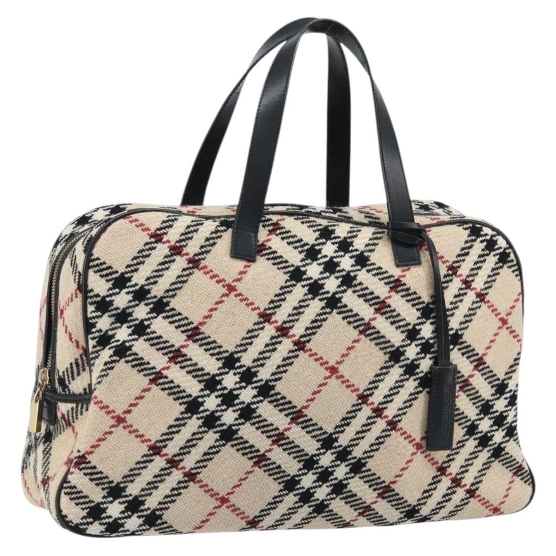 Burberry Nova Check Beige Wool Women's Handbag with Dust Bag: Burberry Nova Check Beige Wool Women's Handbag with Dust Bag This Burberry Nova Check hand bag features a classic beige and gold color scheme with a wool exterior. Designed for women, it offers ample 