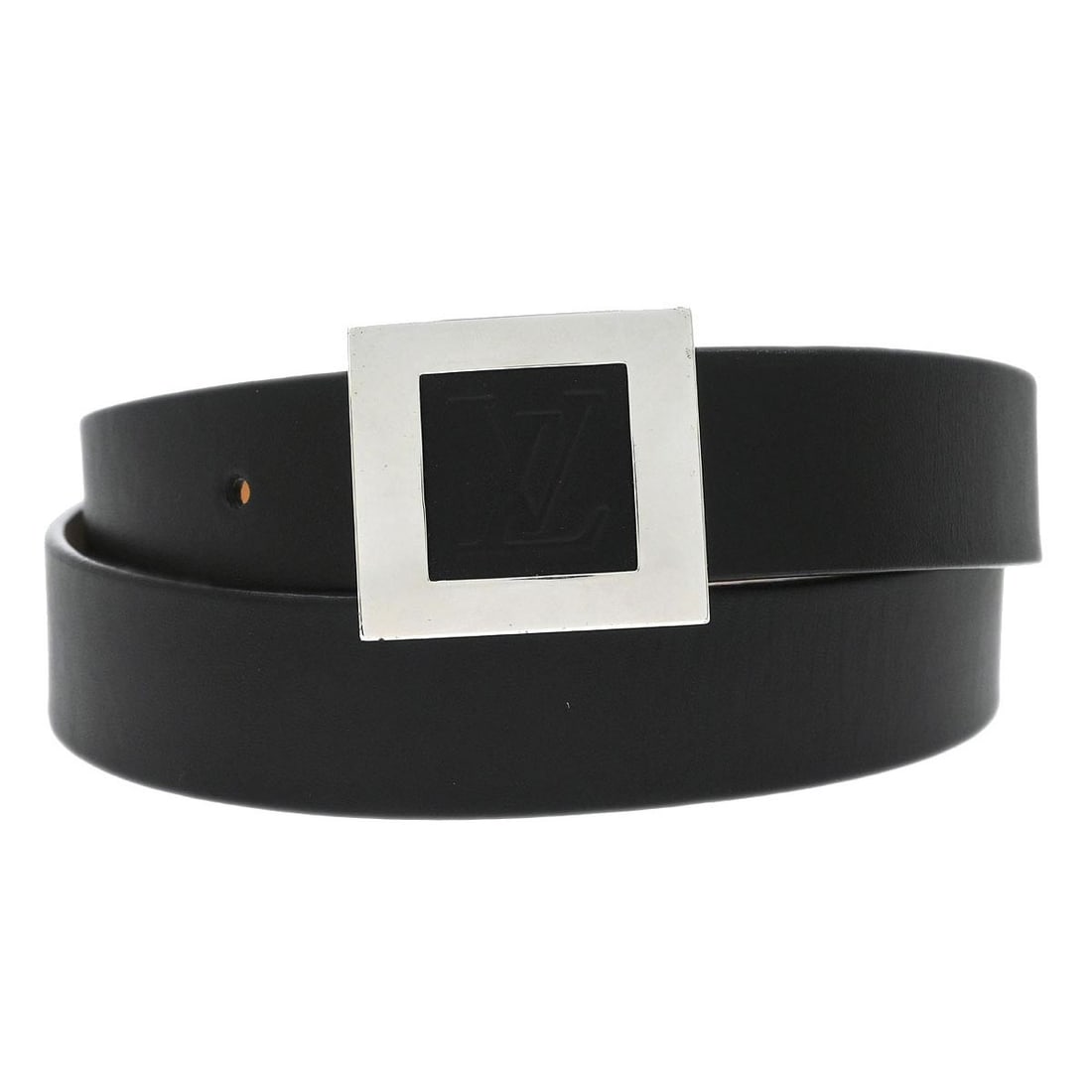 Louis Vuitton Black Leather Adjustable Ceinture Belt M6896S Size 100 40 (1 of 7)