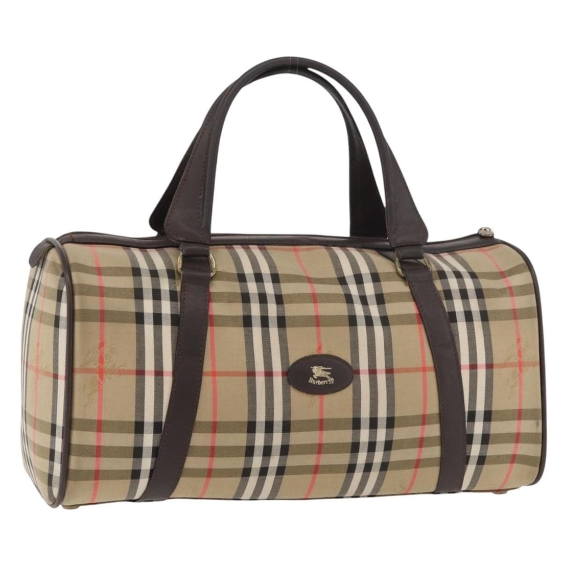 Burberrys Nova Check Canvas Boston Bag Beige Gold: Burberrys Nova Check Canvas Boston Bag Beige Gold This Burberrys Boston Bag features the iconic Nova Check pattern in beige and gold canvas. Designed for women, it offers a spacious interior and sturd