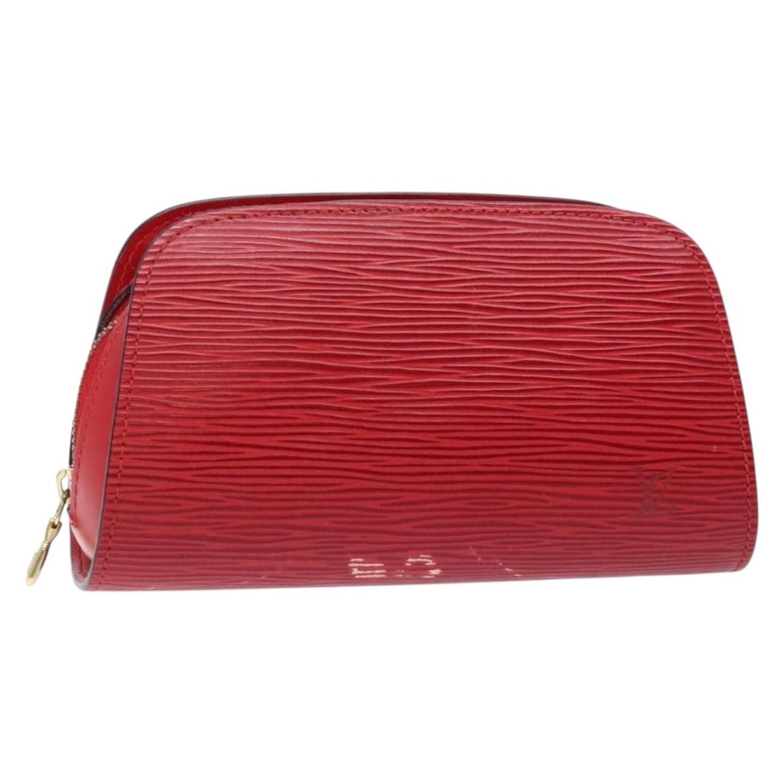 LOUIS VUITTON Epi Dauphine PM Pouch Castilian Red M48447 Auth: LOUIS VUITTON Epi Dauphine PM Pouch Castilian Red M48447 Auth The LOUIS VUITTON Epi Dauphine PM Pouch in Castilian Red is a sophisticated accessory for any stylish individual. Crafted from durable Epi