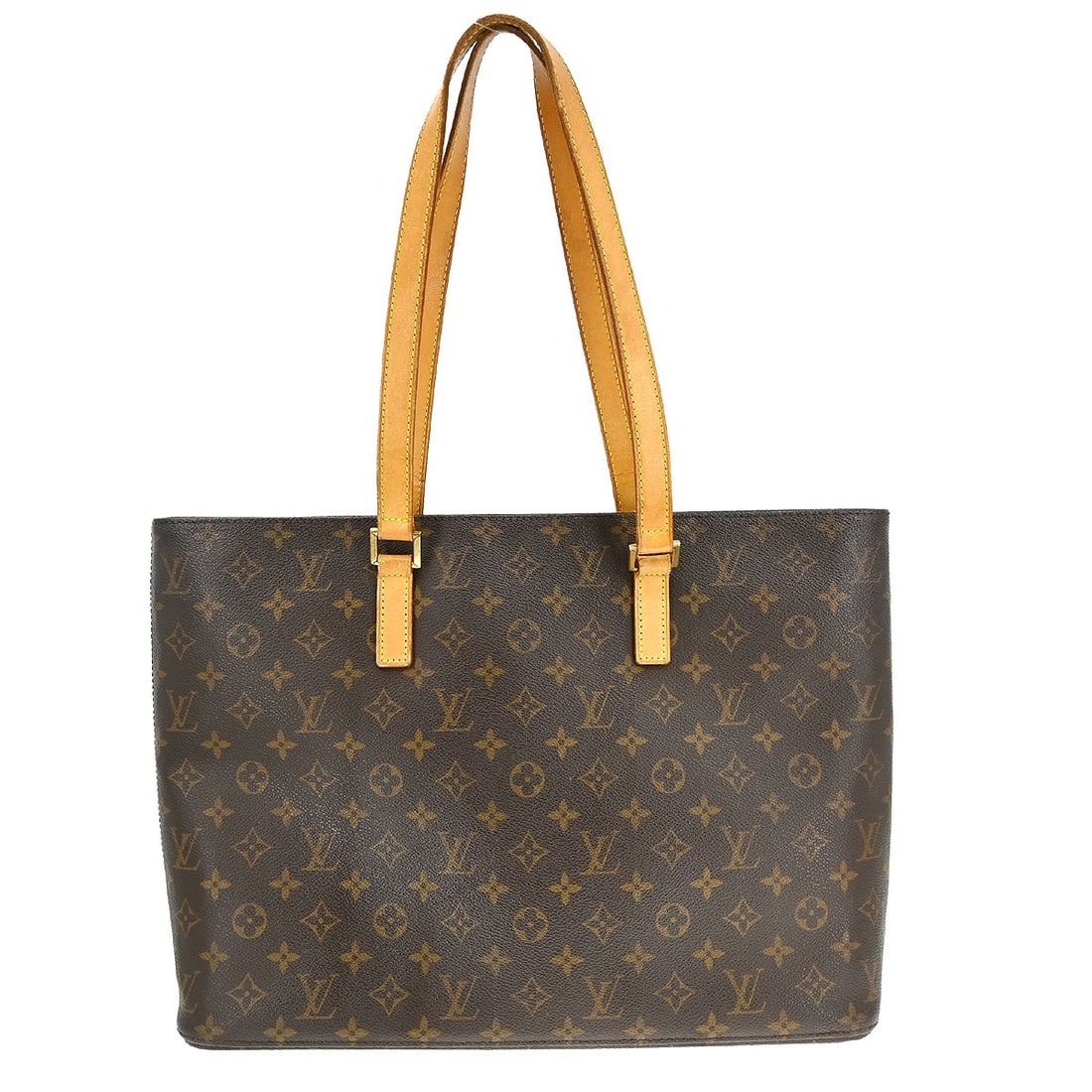 Louis Vuitton Luco Monogram Canvas Large Shoulder Tote Bag M51155: Louis Vuitton Luco Monogram Canvas Large Shoulder Tote Bag M51155 This Louis Vuitton Monogram Luco shoulder tote bag features the iconic monogram canvas leather exterior with double beige leather hand