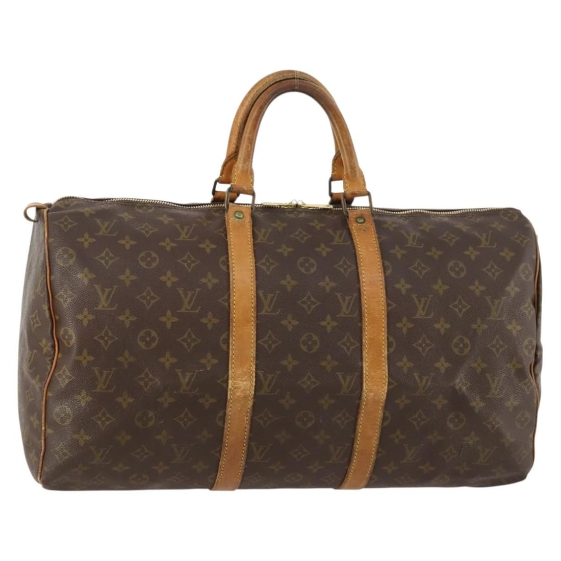Louis Vuitton Keepall 50 Monogram Canvas Boston Bag M41426 France: Louis Vuitton Keepall 50 Monogram Canvas Boston Bag M41426 France This Louis Vuitton Monogram Keepall 50 Boston Bag features the iconic monogram canvas exterior with a classic Boston bag silhouette. T