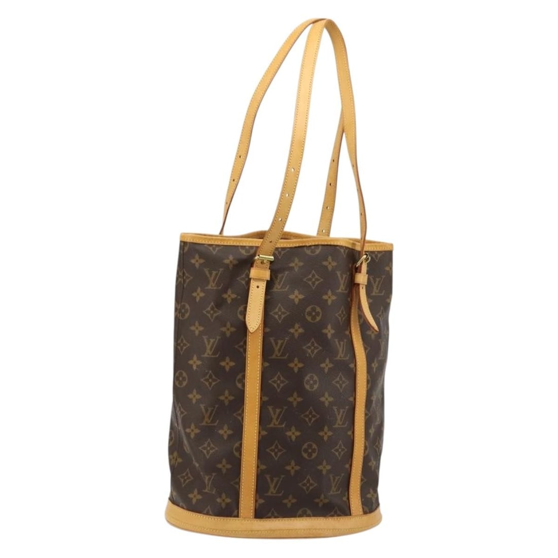 Louis Vuitton Monogram Canvas Bucket GM M42236 Shoulder Bag: Louis Vuitton Monogram Canvas Bucket GM M42236 Shoulder Bag This Louis Vuitton Monogram Bucket GM Shoulder Bag (model M42236) is crafted from the brand's signature monogram canvas and features an adju