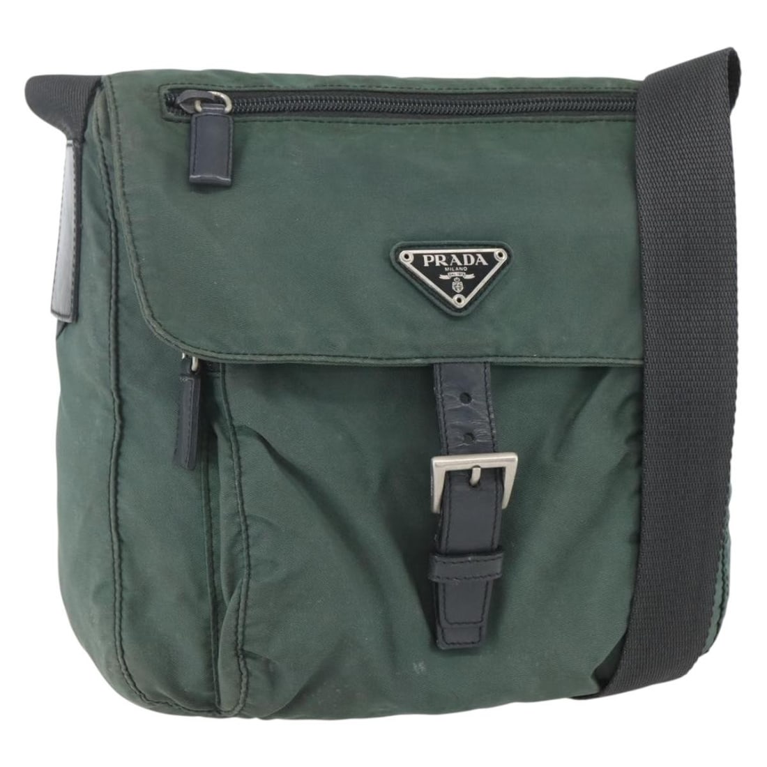 Prada Green Nylon Women Shoulder Bag with Guarantee Card (1 of 18)
