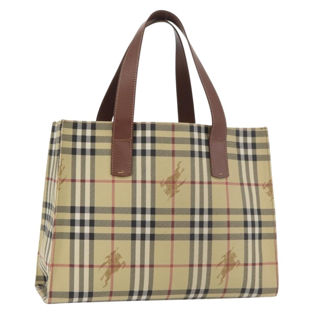 Burberry Beige Gold PVC Leather Tote Bag Italy: Burberry Beige Gold PVC Leather Tote Bag Italy This Burberry Nova Check tote bag features a beige and gold PVC leather exterior, offering a stylish and practical accessory for everyday use. The tote i