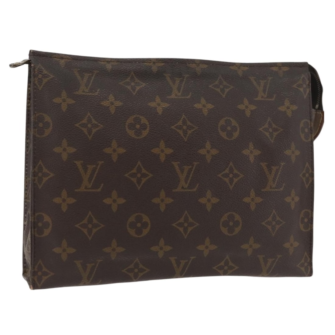 Louis Vuitton Monogram Canvas Pouch M47542 26cm France: Louis Vuitton Monogram Canvas Pouch M47542 26cm France This Louis Vuitton Monogram Poche Toilette 26 pouch is crafted from signature Monogram Canvas and features a classic rectangular silhouette. Desi
