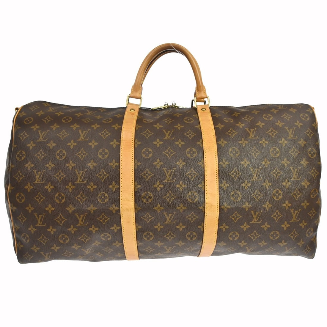 Louis Vuitton Keepall Bandouliiere 60 Monogram Canvas Extra Large Travel Duffle Bag: Louis Vuitton Keepall Bandouliiere 60 Monogram Canvas Extra Large Travel Duffle Bag This Louis Vuitton Keepall Bandouliiere 60 is a vintage extra large duffle bag crafted from the brand's signature mo