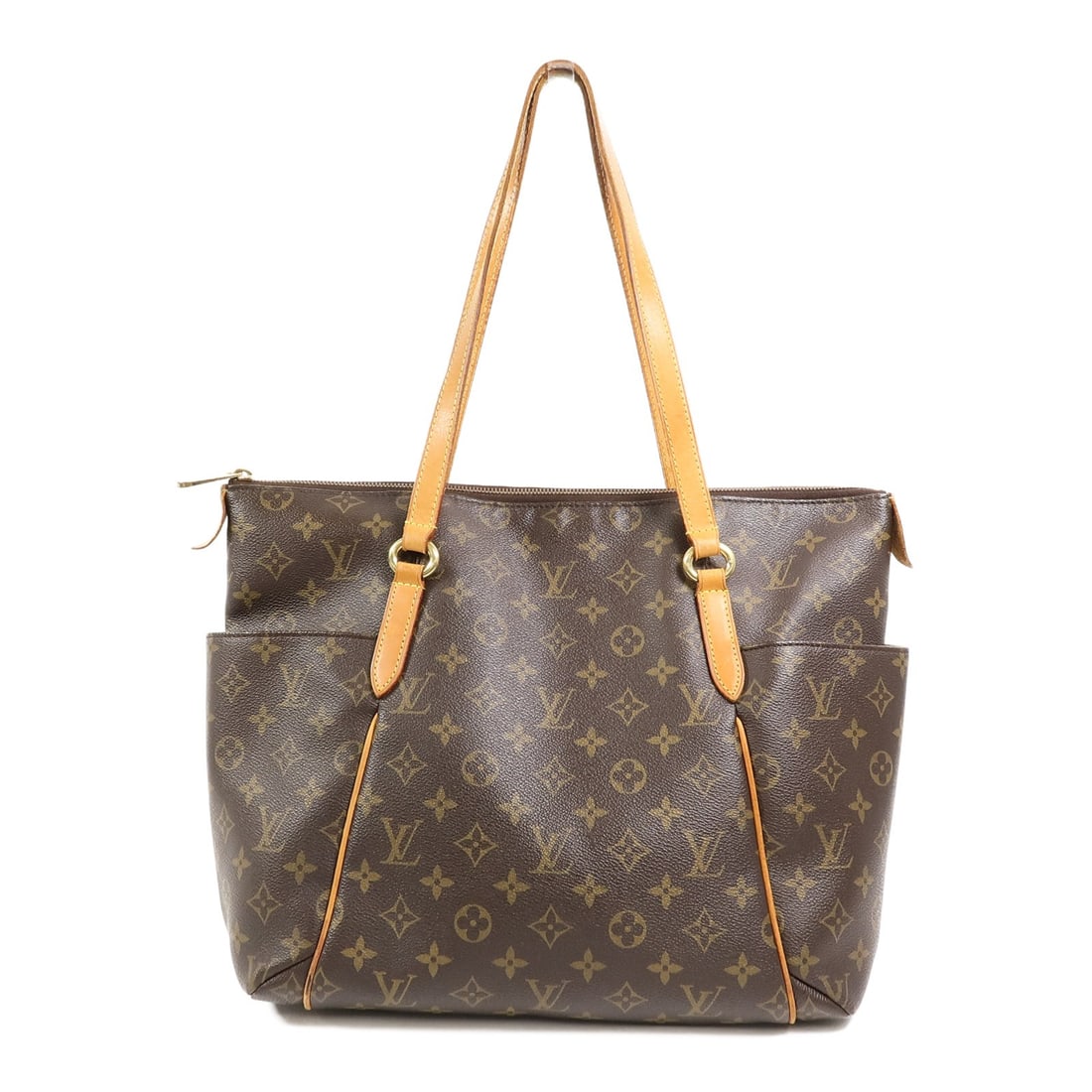 Louis Vuitton Totally MM Monogram Brown Tote Bag GHW: Louis Vuitton Totally MM Monogram Brown Tote Bag GHW This Louis Vuitton Totally MM Tote Bag features the classic monogram pattern on durable PVC coated canvas in brown. Designed for women, the bag off