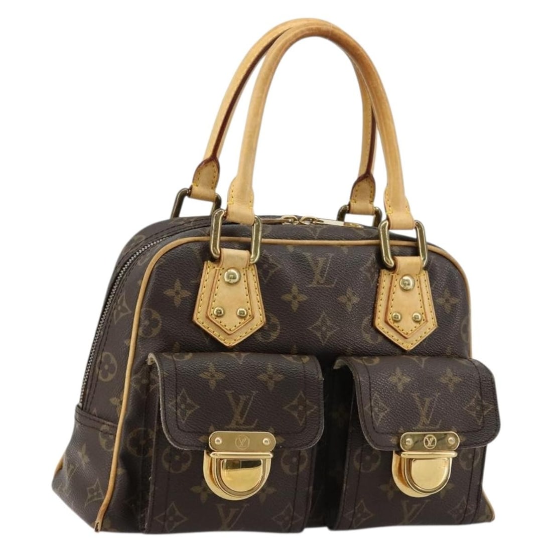 Louis Vuitton Manhattan PM Monogram Canvas Handbag M40026: Louis Vuitton Manhattan PM Monogram Canvas Handbag M40026 This Louis Vuitton Monogram Manhattan PM handbag features the iconic monogram canvas, offering a classic and recognizable look. Designed for w