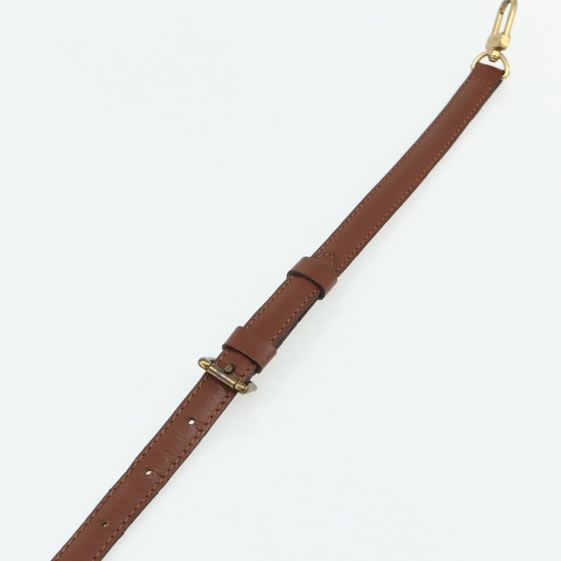 Louis Vuitton brown leather adjustable shoulder strap - 10