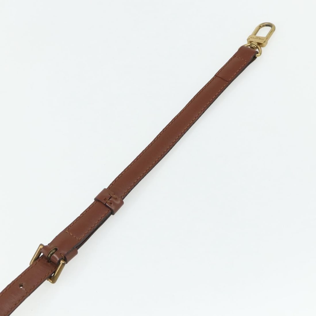 Louis Vuitton brown leather adjustable shoulder strap - 11