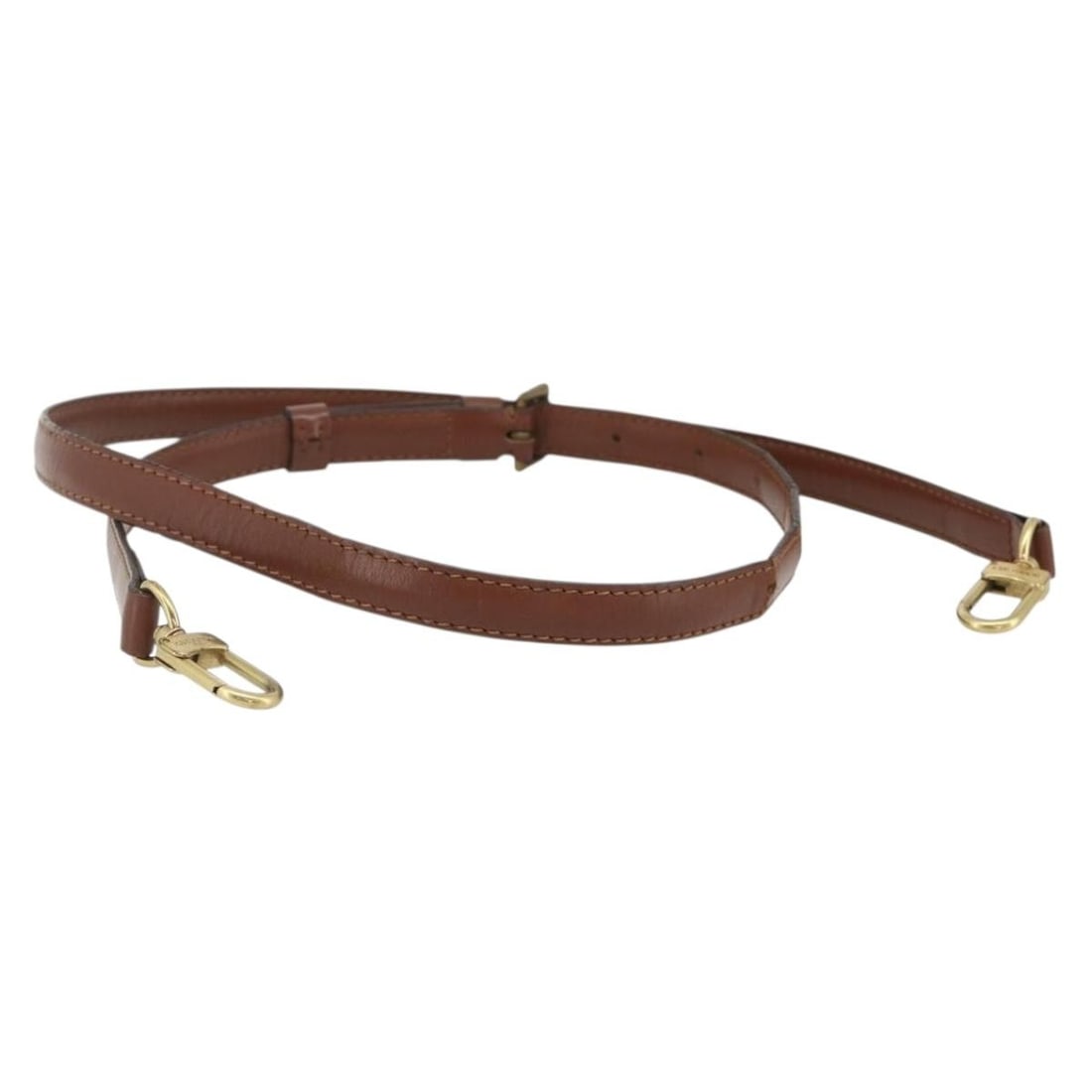Louis Vuitton brown leather adjustable shoulder strap: Louis Vuitton brown leather adjustable shoulder strap This is a Louis Vuitton adjustable shoulder strap crafted from brown leather. The strap is designed for women's bags and features an adjustable le