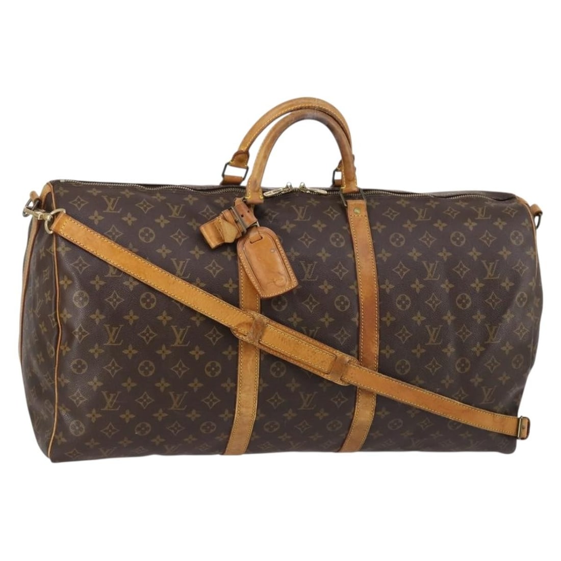 LOUIS VUITTON Monogram Keepall Bandouliere 60 Bag M41412 Authentic: LOUIS VUITTON Monogram Keepall Bandouliere 60 Bag M41412 Authentic The LOUIS VUITTON Monogram Keepall Bandouliere 60 Boston Bag is a classic travel companion renowned for its stylish design and practi
