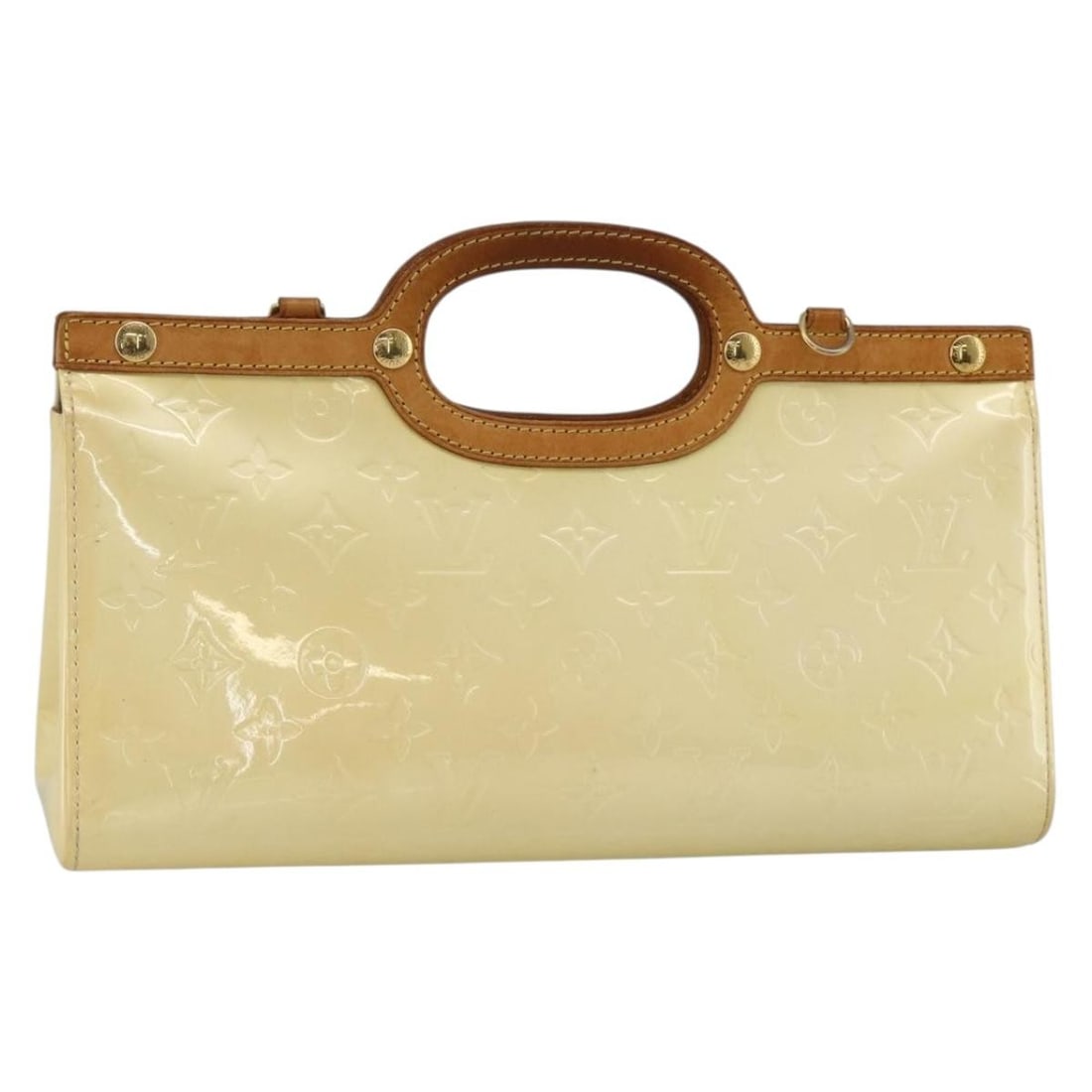 Louis Vuitton Roxbury Drive Monogram Vernis Perle Patent Leather Handbag M91374: Louis Vuitton Roxbury Drive Monogram Vernis Perle Patent Leather Handbag M91374 This Louis Vuitton Monogram Vernis Roxbury Drive Bag in Perle features a patent leather exterior with a glossy finish. D