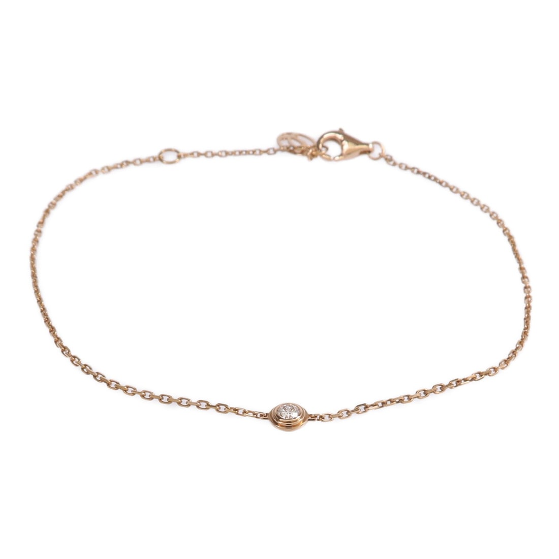 Cartier Diamond Bracelet 18K Rose Gold d'Amour (1 of 10)