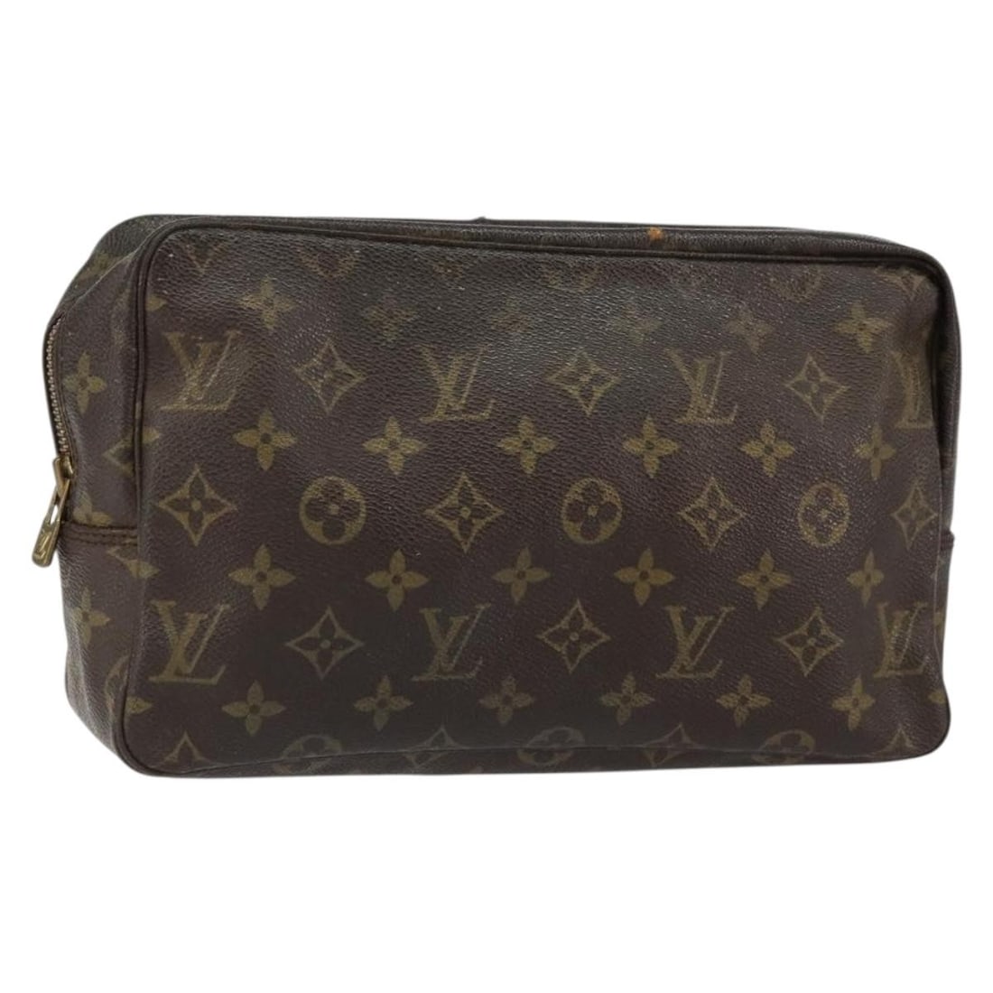 LOUIS VUITTON Monogram Trousse Toilette 28 Clutch Bag M47522 Auth: LOUIS VUITTON Monogram Trousse Toilette 28 Clutch Bag M47522 Auth This LOUIS VUITTON Monogram Trousse Toilette 28 Clutch Bag is a stylish accessory crafted from durable monogram canvas. The bag featur
