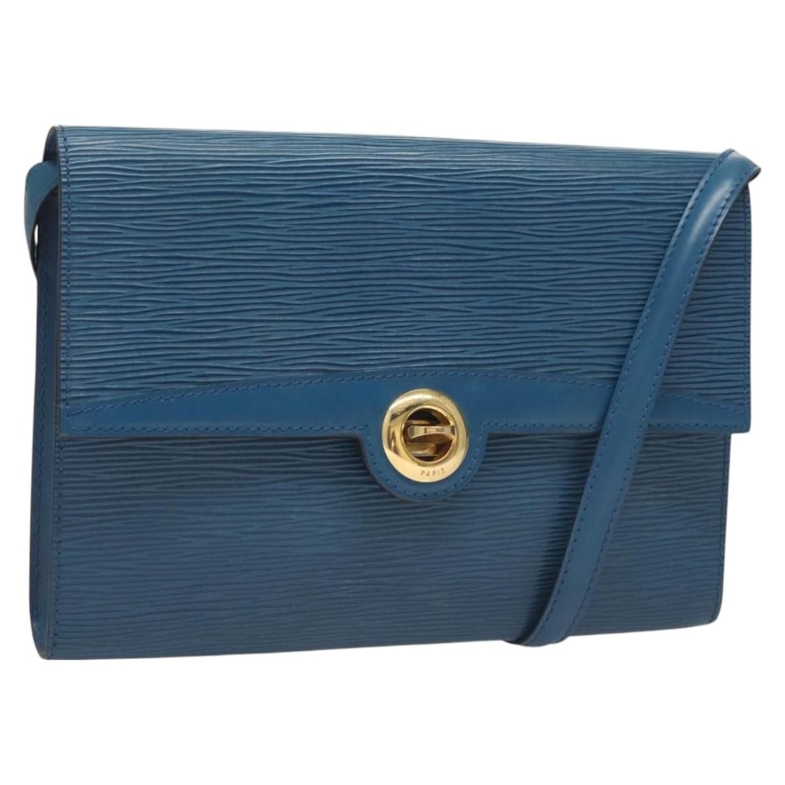 Louis Vuitton Epi Pochette Arche Shoulder Bag Blue M52575 Made in France: Louis Vuitton Epi Pochette Arche Shoulder Bag Blue M52575 Made in France This authentic Louis Vuitton Epi Pochette Arche Shoulder Bag is a stylish and functional accessory crafted from high-quality Ep