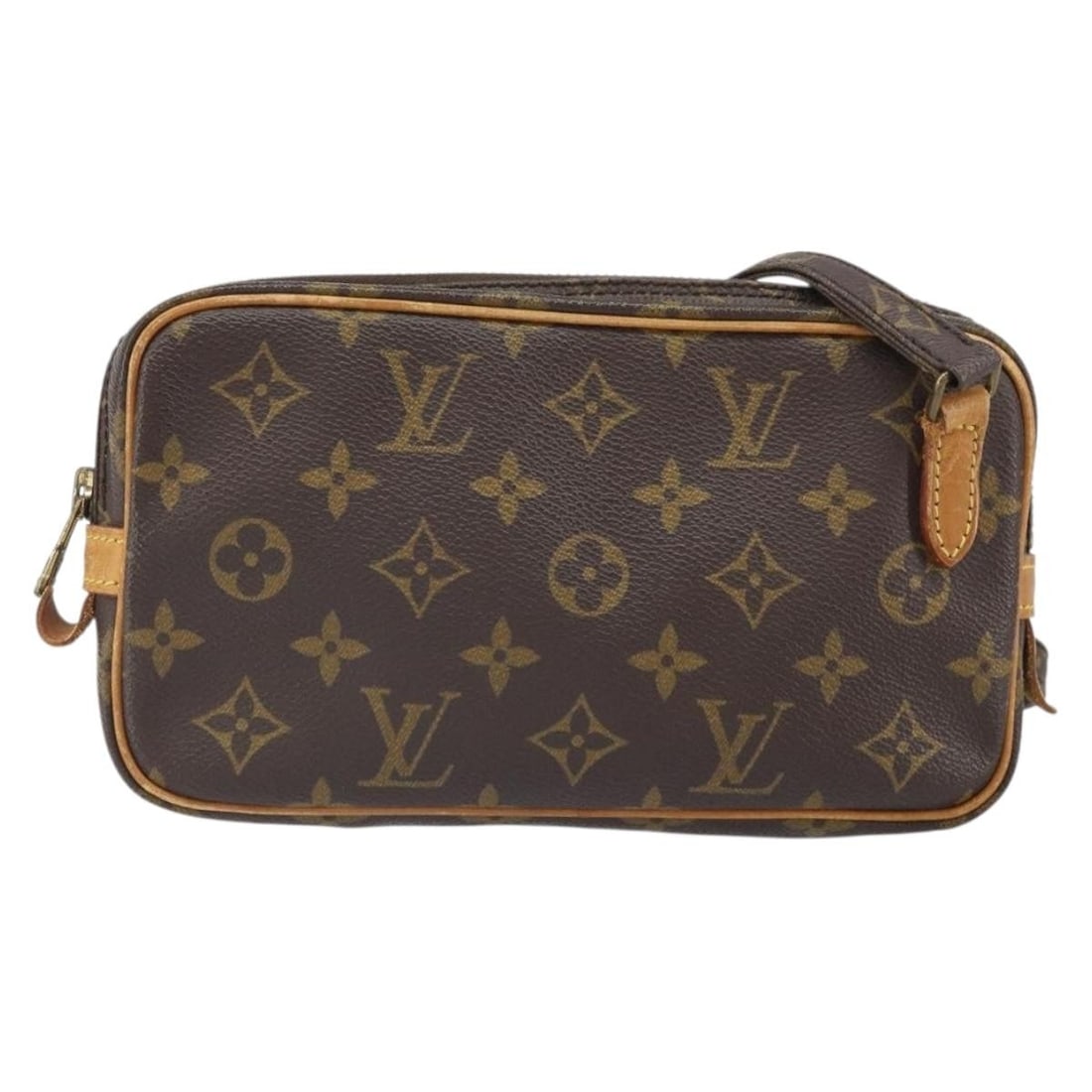 Louis Vuitton Monogram Canvas Pochette Marly Bandouliere Shoulder Bag: Louis Vuitton Monogram Canvas Pochette Marly Bandouliere Shoulder Bag This Louis Vuitton Pochette Marly Bandouliere Bag features the iconic monogram canvas in brown and is designed for women. The bag 