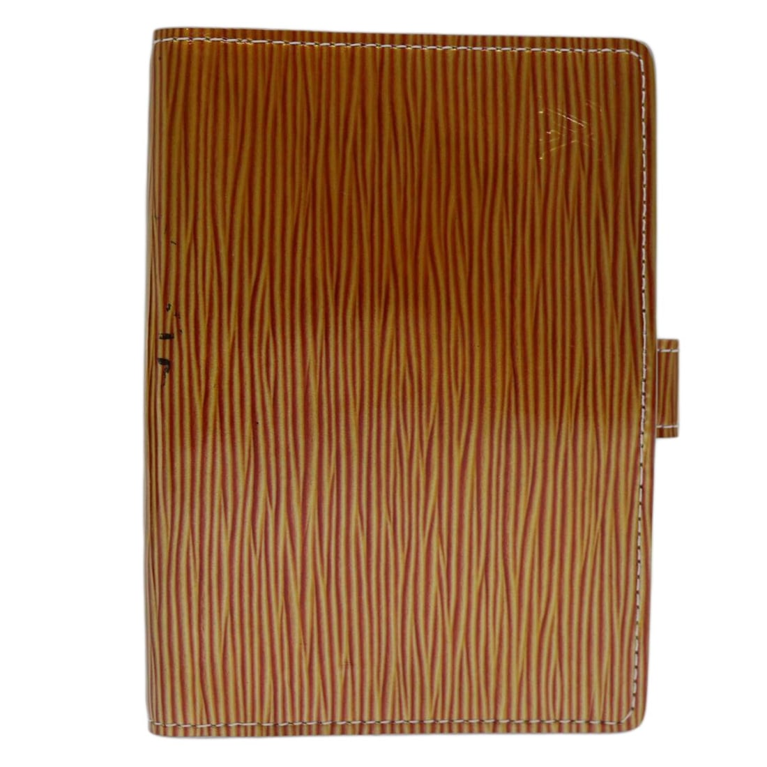 Orange Epi Leather Agenda Organizer by Louis Vuitton: Orange Epi Leather Agenda Organizer by Louis Vuitton This Louis Vuitton Agenda Cover is crafted from orange patent leather and is designed for unisex use. The cover features a compact, portable design