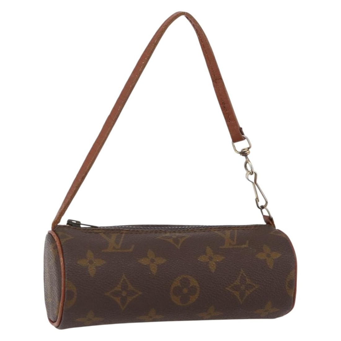 LOUIS VUITTON Monogram Papillon Vintage Pouch Auth 155045: LOUIS VUITTON Monogram Papillon Vintage Pouch Auth 155045 This vintage Louis Vuitton Monogram Papillon Pouch showcases the iconic monogram canvas that the brand is renowned for. Designed as a compact 