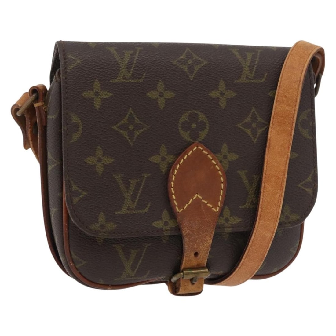 Louis Vuitton Cartouchiere PM Monogram Canvas Shoulder Bag M51254: Louis Vuitton Cartouchiere PM Monogram Canvas Shoulder Bag M51254 This Louis Vuitton Monogram Cartouchiere PM shoulder bag features the iconic monogram canvas exterior, crafted in France. The bag incl