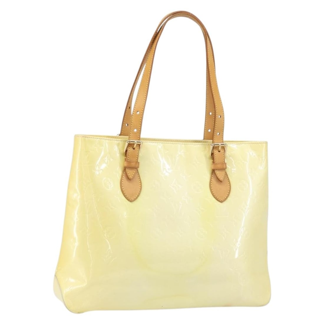 Louis Vuitton Brentwood Perle Patent Leather Shoulder Bag M91512: Louis Vuitton Brentwood Perle Patent Leather Shoulder Bag M91512 This is a Louis Vuitton Monogram Vernis Brentwood shoulder bag in Perle patent leather. Designed for women, the bag features a spacious