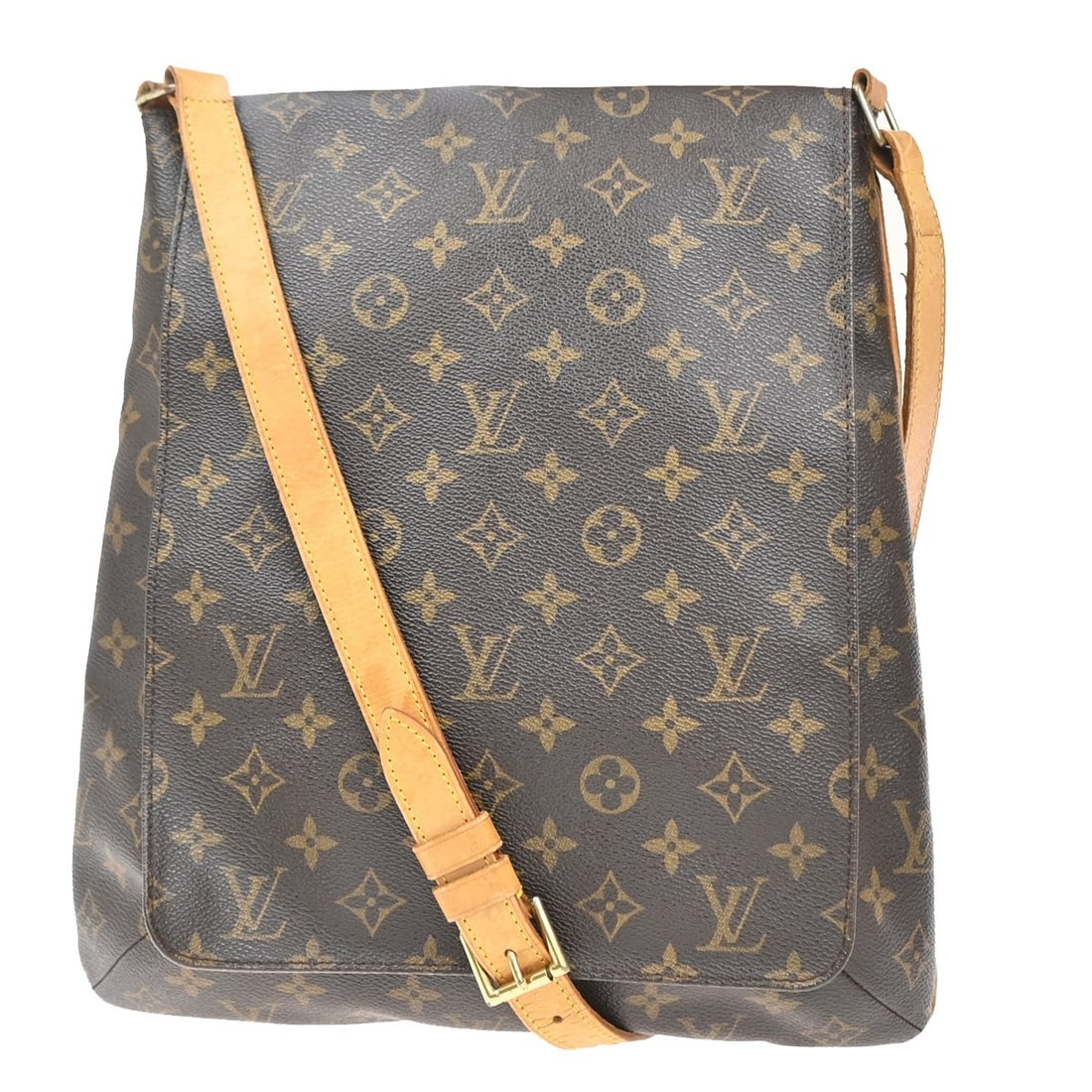Louis Vuitton Musette Brown Canvas Shoulder Bag 30cm x 35cm: Louis Vuitton Musette Brown Canvas Shoulder Bag 30cm x 35cm This Louis Vuitton Musette handbag features the signature monogram canvas in brown. Designed for women, it offers a spacious interior and co