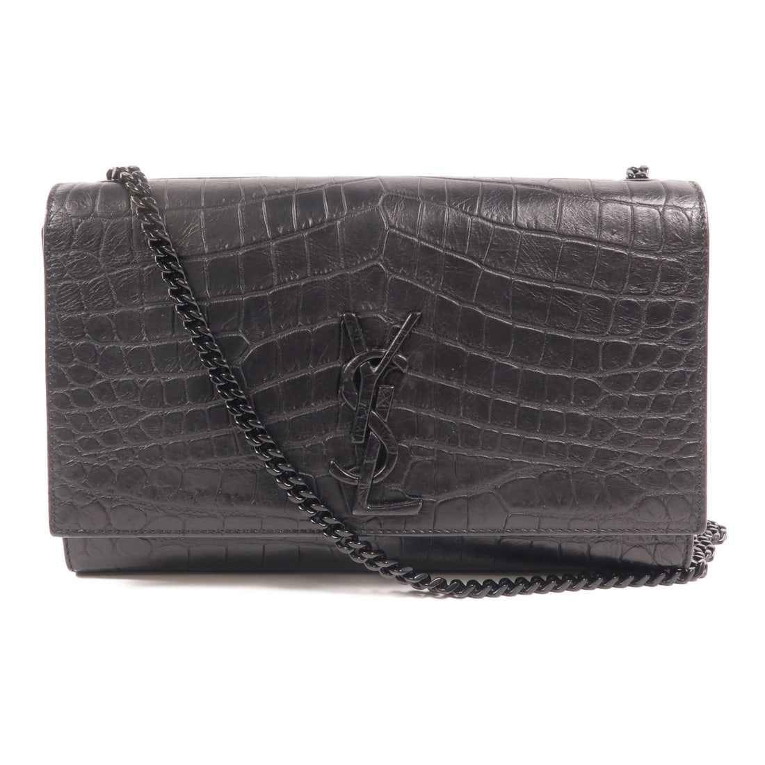 Yves Saint Laurent YSL Black Calfskin Shoulder Bag 452085: Yves Saint Laurent YSL Black Calfskin Shoulder Bag 452085 This Saint Laurent YSL chain shoulder bag is crafted from black calfskin leather, offering a sophisticated and timeless look. Designed for wom