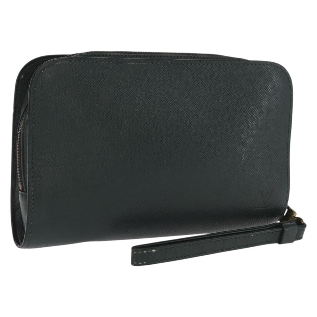 Baikal Epicea Taiga Leather Clutch by Louis Vuitton M30184: Baikal Epicea Taiga Leather Clutch by Louis Vuitton M30184 This Louis Vuitton Taiga Baikal clutch bag in Epicea features durable Taiga leather in a refined green shade. The bag offers a structured sil