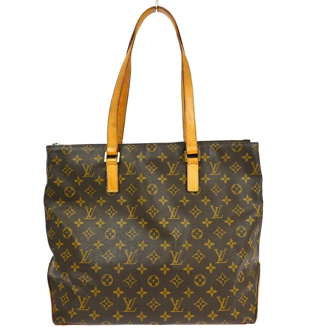 Louis Vuitton Cabas Mezzo Monogram Canvas Large Tote Handbag M51151: Louis Vuitton Cabas Mezzo Monogram Canvas Large Tote Handbag M51151 This Louis Vuitton Cabas Mezzo tote bag features the iconic monogram canvas leather exterior with brown leather double handles. Desi