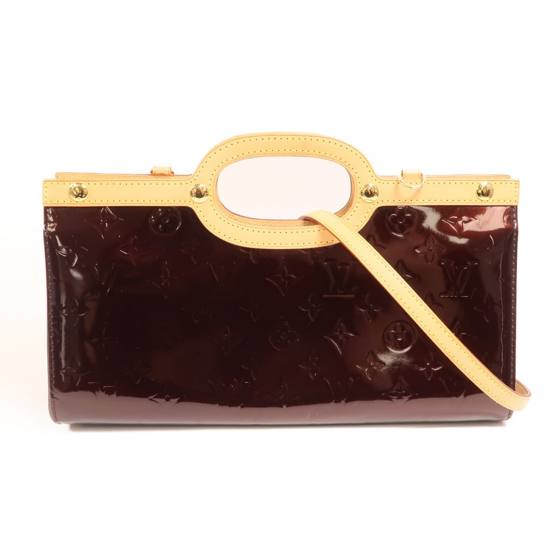Monogram Vernis Roxbury Drive Red Patent Leather 2way Shoulder Bag by Louis Vuitton: Monogram Vernis Roxbury Drive Red Patent Leather 2way Shoulder Bag by Louis Vuitton This Louis Vuitton Monogram Vernis Roxbury Drive is a versatile 2-way shoulder bag crafted from glossy red patent le
